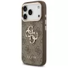 GUESS 4G Big Classic Logo Hülle für iPhone 17 Pro / 18 Pro - Braun & Gold