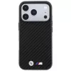 BMW M Carbon Metal Logo MagSafe Hülle für iPhone 18 Pro / 17 Pro – Schwarz