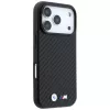 BMW M Carbon Metal Logo MagSafe Hülle für iPhone 18 Pro / 17 Pro – Schwarz