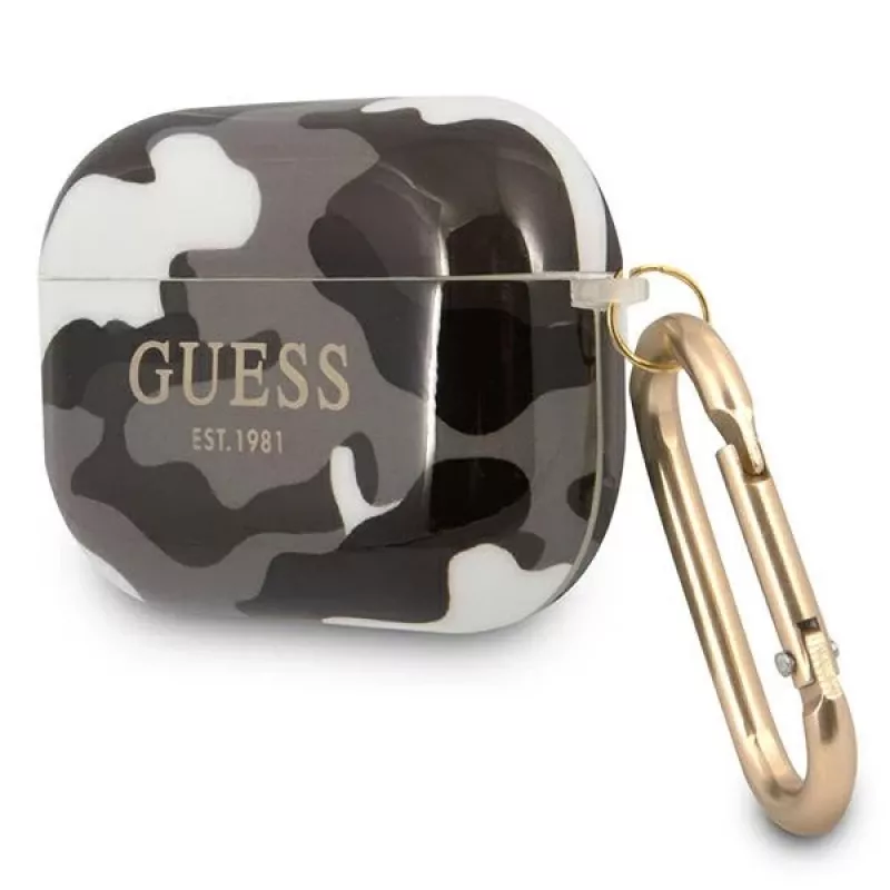 Guess GUAPUCAMG AirPods Pro Hülle Schwarz Camo Kollektion