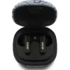 GUESS 4G Classic Metal Logo True Wireless Bluetooth Ohrhörer mit ENC und Ladecase, Blau