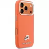 Karl Lagerfeld Karl & Choupette Head Pins Saffiano MagSafe Hülle für iPhone 17 Pro Max – Orange