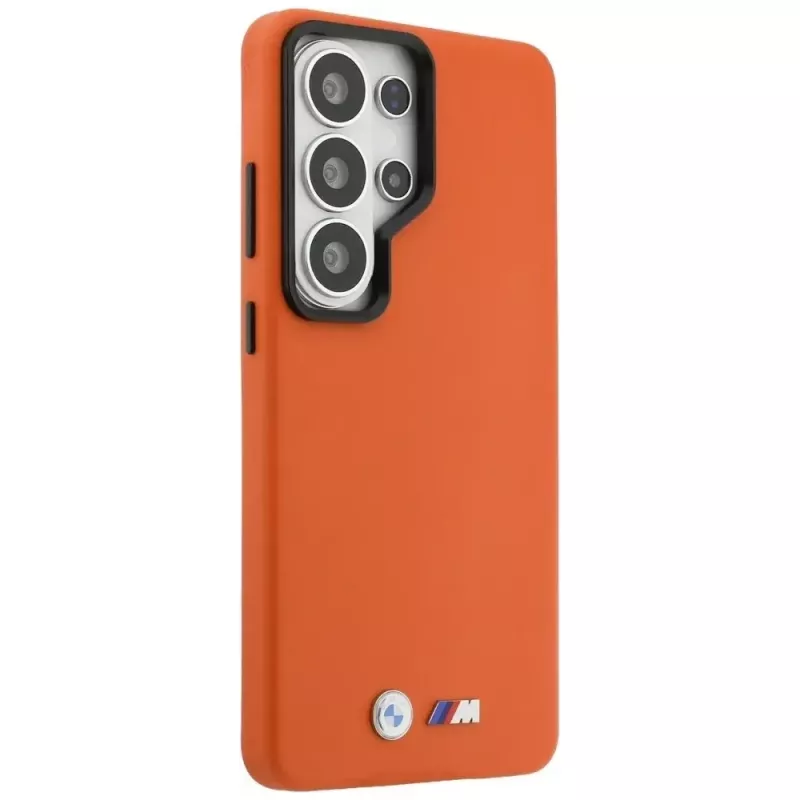 BMW M Metal Logo MagSafe Hülle für Samsung Galaxy S26 Ultra - Orange