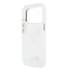 GUESS IML 4G Script Metal MagSafe-Hülle für iPhone 18 Pro / 17 Pro, Weiß
