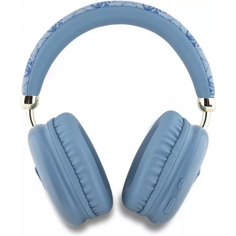 GUESS 4G Triangle Logo Kabellose Over-Ear-Kopfhörer Bluetooth 5.3 Blau