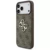 GUESS 4G Big Logo Rückseitenhülle für Apple iPhone 17 Pro / 18 Pro - Braun
