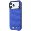 BMW M Carbon Metal Logo MagSafe Hülle für iPhone 18 Pro Max / 17 Pro Max - Blau