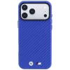 BMW M Carbon Metal Logo MagSafe Hülle für iPhone 18 Pro Max / 17 Pro Max - Blau