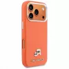 Karl Lagerfeld Karl & Choupette Head Pins Saffiano MagSafe Hülle für iPhone 17 Pro - Orange