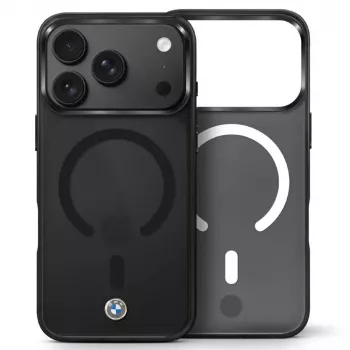 BMW Sign Matt-IML & Metall-Logo MagSafe Case für iPhone 18 Pro / 17 Pro - Schwarz