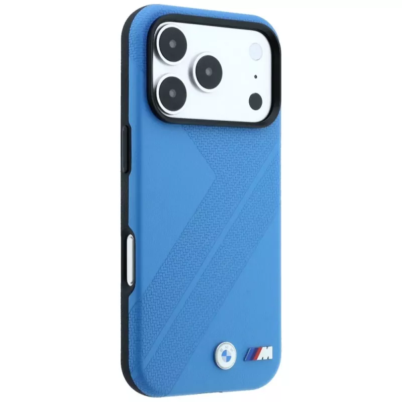 BMW M Tire Track Metall-Logo MagSafe-Hülle für iPhone 18 Pro / 17 Pro - Blau