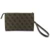 Guess Phone Pouch 4G Big Logo - braune Crossbody-Tasche mit Kartenfächern