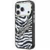 Karl Lagerfeld IML Signature Zebra Glitter MagSafe Hülle für iPhone 18 Pro Max / 17 Pro Max - Gold