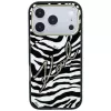 Karl Lagerfeld IML Signature Zebra Glitter MagSafe Hülle für iPhone 18 Pro Max / 17 Pro Max - Gold