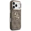 GUESS 4G Big Logo Classic Handyhülle für iPhone 17 Pro Max / 18 Pro Max - Braun & Gold