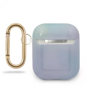 GUESS GUACA2TPUMCGC02 AirPods 1/2 Hülle Blau Tie & Dye Kollektion