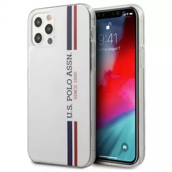 U.S. Polo Assn. USHCP12MPCUSSWH iPhone 12/12 Pro 6,1 Zoll Weiß Tricolor Collection Hartschale