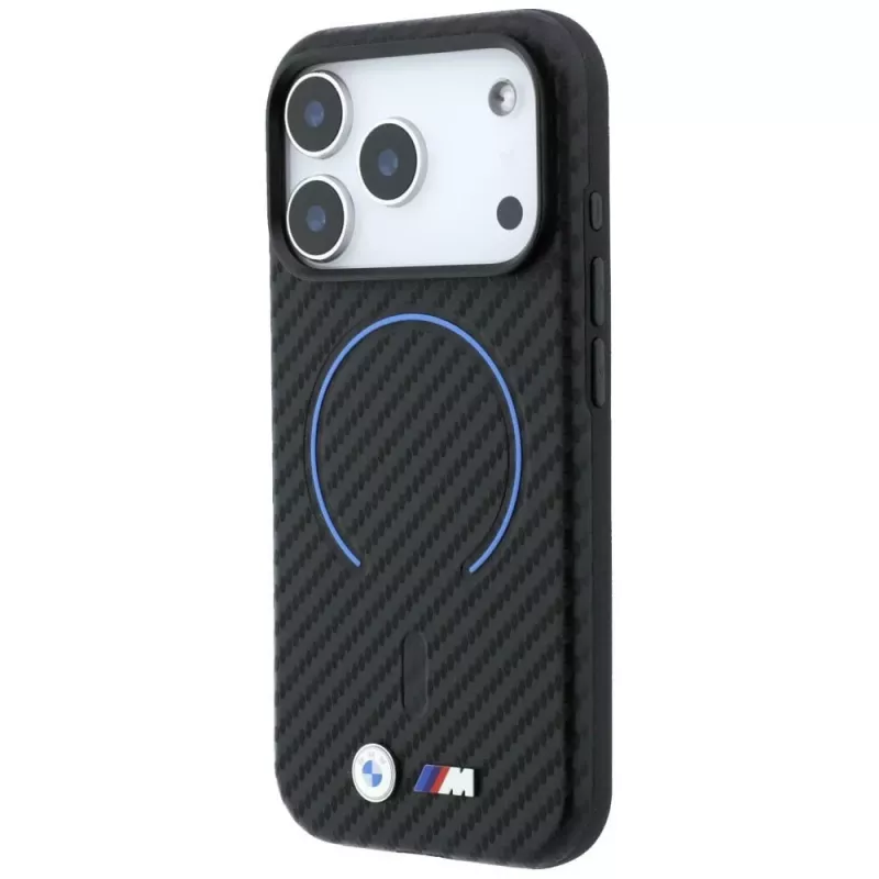 BMW M Carbon Printed Ring MagSafe Hülle für iPhone 18 Pro / 17 Pro - Schwarz