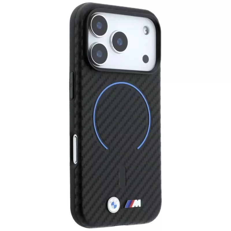 BMW M Carbon Printed Ring MagSafe Hülle für iPhone 18 Pro / 17 Pro - Schwarz