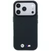 BMW M Quadrille Kevlar Metall-Logo MagSafe Hülle für iPhone 18 Pro / 17 Pro - Marineblau