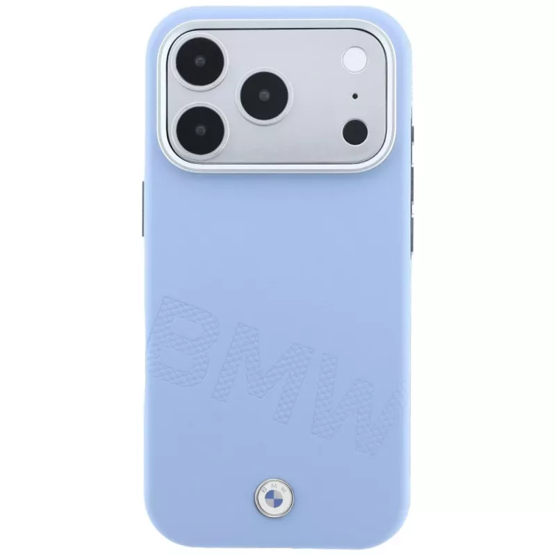 BMW Signature Inclined Deboss Letters MagSafe-Hülle für iPhone 18 Pro / 17 Pro - Blau