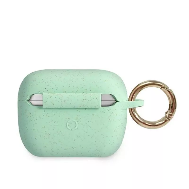 GUESS GUACAPSILGLGN AirPods Pro Hülle Grün Silikon Glitzer