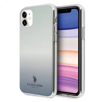 U.S. POLO ASSN. USHCN61TRDGLB iPhone 11 Rückseitenhülle mit blauem Farbverlaufsmuster