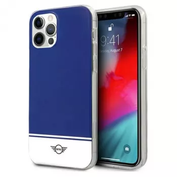 MINI MORRIS Mini MIHCP12MPCUBINA iPhone 12/12 Pro 6,1 Zoll Navy Hard Case Stripe Collection