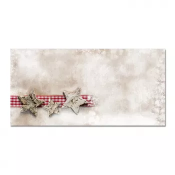 Sigel DU049 Weihnachtsumschlag DIN lang (DL, 110 x 220 mm), Winter Chalet, braun/rot, 90 g/m²