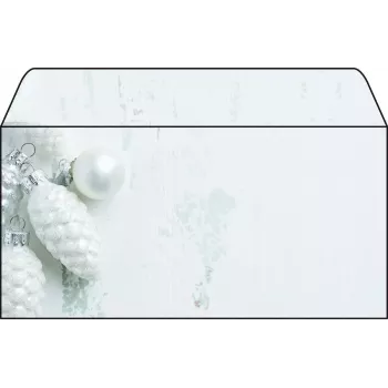 Sigel DU132 Weihnachtsgeschenkumschlag, grau/silber, 90 g/m²