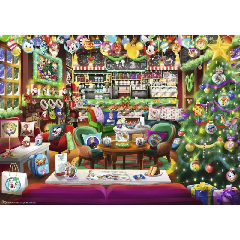 Ravensburger Puzzle Disney Christmas Cafe (1000 Teile)