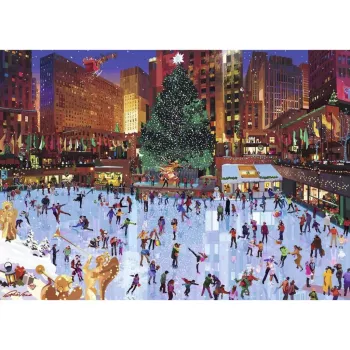 RAVENSBURGER 1000-Teile Puzzle – Weihnachtszauber am Rockefeller Center