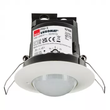 BEG BRCK LUXOMAT PD2-Slave Präsenzmelder, Weiß, Decken-Einbau, PIR, 360°, Ø8m Präsenz, Ø24m Bewegung, IP20, Slave-Einheit für Master-Melder