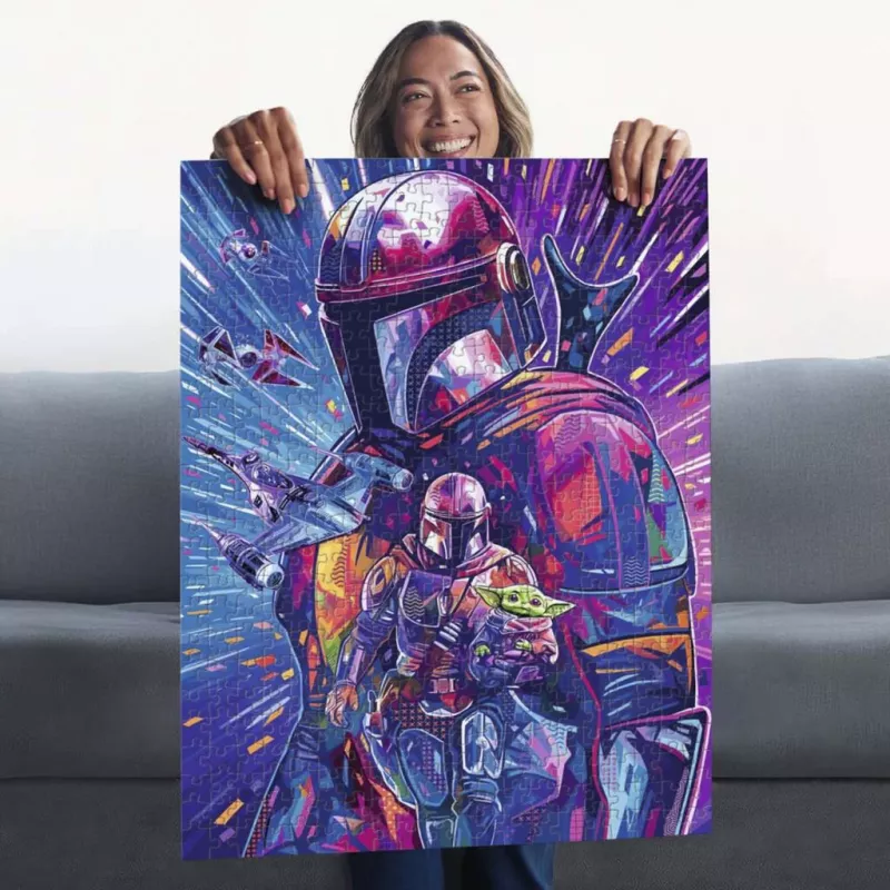 RAVENSBURGER Puzzle Star Wars Hyper Space Collection: The Mandalorian (500 Teile, große Teile)