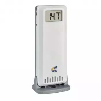 TFA 30.3900.02 ID-A0 Funk-Temperatur- und Feuchtigkeitssensor, 868 MHz, Weiß