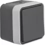 Hager WNC010 Aufputz-Zwischenschalter, W.1-Serie, IP55, Grau