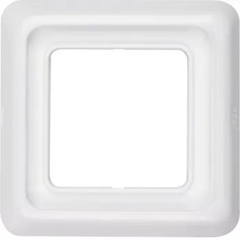 Hager WWD1100PW 1-fach Unterputz-Abdeckrahmen mit Dichtung, IP44, Polarweiß glänzend