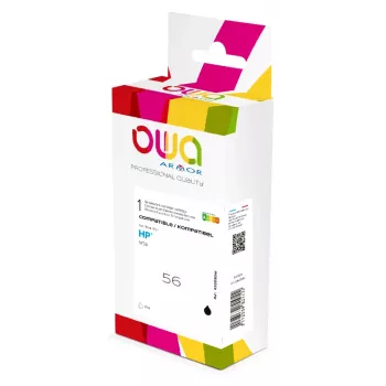 Armor OWA Kompatible HP 56 Schwarze Tintenpatrone Hohe Kapazität C6656A 21ml