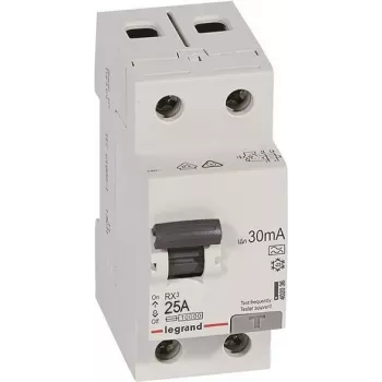 Legrand 402036 RX3 FI-Schutzschalter 25A 2-polig 30mA Typ A 230V AC 2 Module