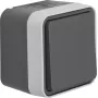 Hager WNC020 Aufputz-Taster, 1-polig NO, IP55, Grau