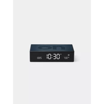 Lexon Flip Premium doppelseitiger Wecker Blau LR152B