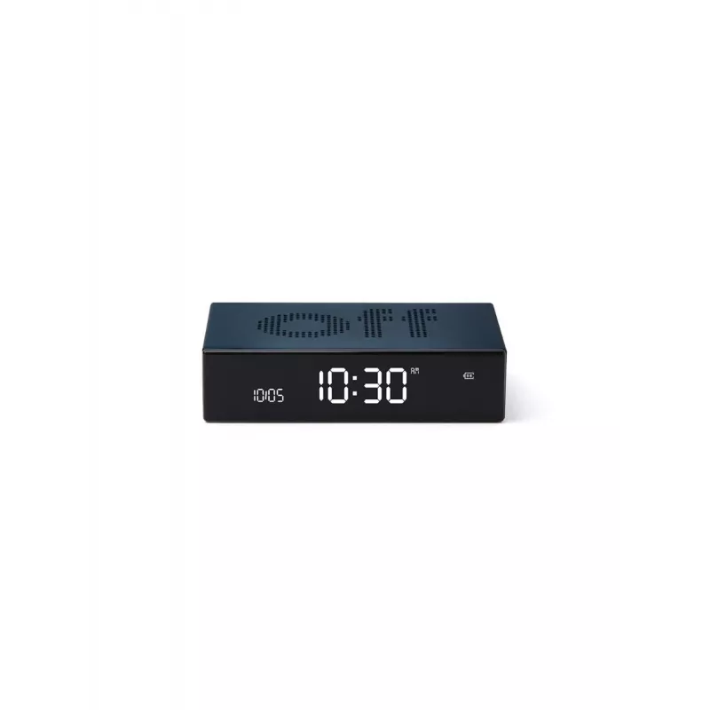 Lexon Flip Premium doppelseitiger Wecker Blau LR152B