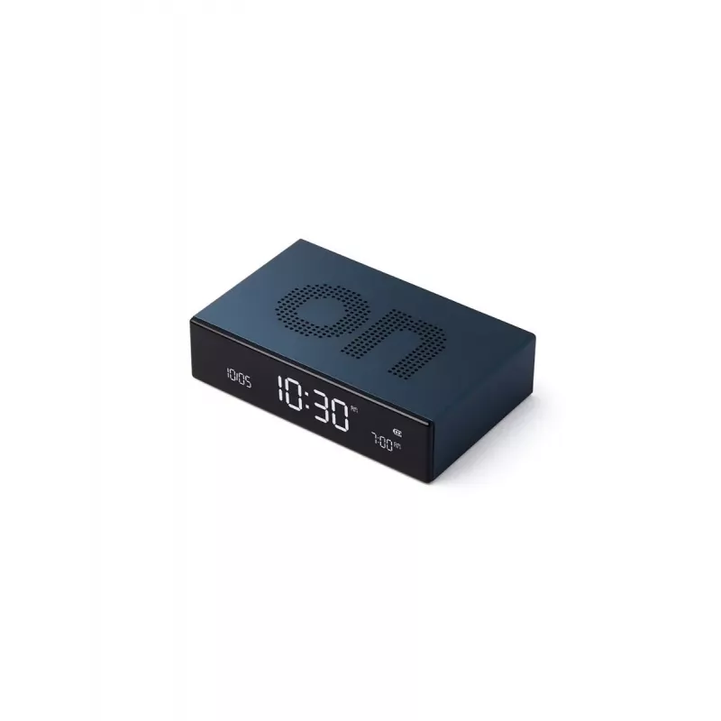 Lexon Flip Premium doppelseitiger Wecker Blau LR152B