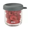 BEABA Glas-Aufbewahrungsglas mit luftdichtem Deckel 250 ml Mineral