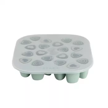 Beaba Multiportions Freezer Tray 20 x 35 ml Silikon Salbeigrün