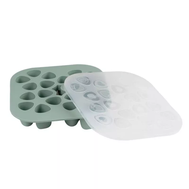 Beaba Multiportions Freezer Tray 20 x 35 ml Silikon Salbeigrün