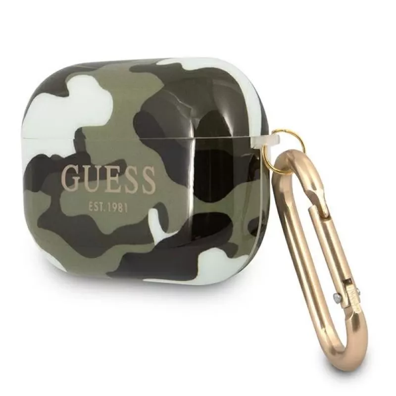 GUESS GUAPUCAMA AirPods Pro Hülle Grün/Khaki Camo Kollektion