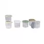 Beaba Glas-Babynahrungsgläser-Set mit luftdichten Deckeln, 6 x 250 ml, Naturfarben-Mix