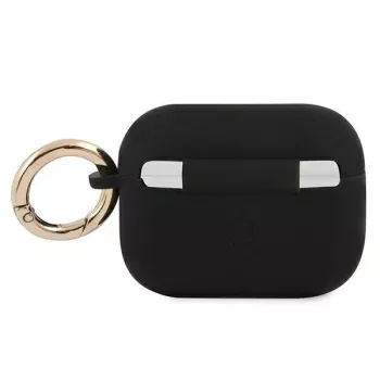 GUESS GUAPSSSK AirPods Pro Hülle Schwarz Silikon Vintage Script
