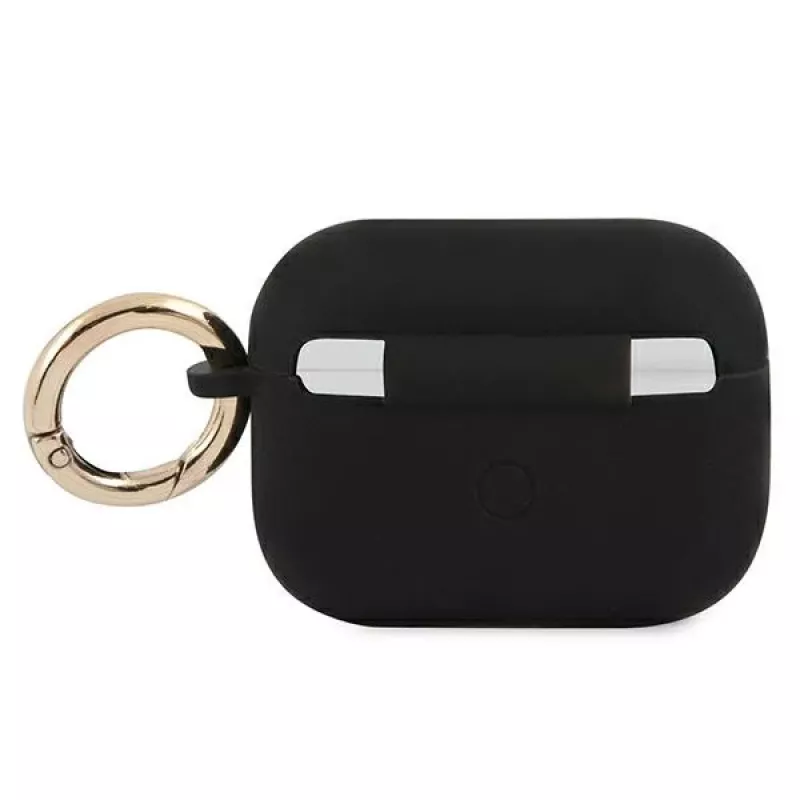 GUESS GUAPSSSK AirPods Pro Hülle Schwarz Silikon Vintage Script
